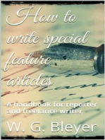 How To Write Special Feature Articles