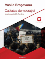 Calitatea democraţiei și cultura politică în România