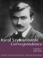 Karol Szymanowski: Correspondence, Volume 1: 1902–1919