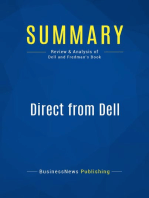 Direct from Dell (Review and Analysis of Dell and Fredman's Book)