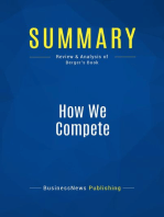 How We Compete (Review and Analysis of Berger's Book)