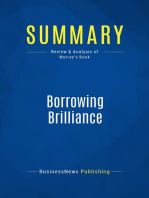 Borrowing Brilliance (Review and Analysis of Murray's Book)