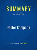 Faster Company (Review and Analysis of Kelly and Case's Book)