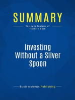 Investing Without a Silver Spoon (Review and Analysis of Fischer's Book)