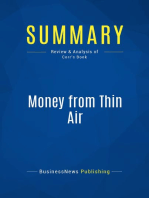 Money from Thin Air (Review and Analysis of Corr's Book)