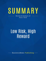 Low Risk, High Reward (Review and Analysis of Reiss' Book)