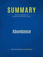 Abundance (Review and Analysis of Diamandis and Kotler's Book)