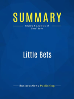 Little Bets (Review and Analysis of Sims' Book)