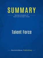 Talent Force (Review and Analysis of Rueff and Stringer's Book)