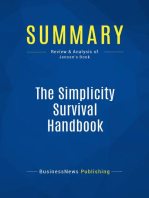 The Simplicity Survival Handbook (Review and Analysis of Jensen's Book)