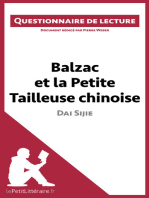 Balzac et la Petite Tailleuse chinoise de Dai Sijie: Questionnaire de lecture