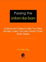 Passing the Uniform Bar Exam: Outlines and Cases to Help You Pass the Bar in New York and Twenty-Three Other States: Professional Examination Success Guides, #1