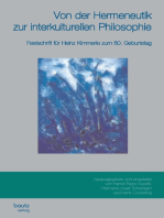 Von der Hermeneutik zur interkulturellen Philosophie: Festschrift für Heinz Kimmerle zum 80. Geburtstag