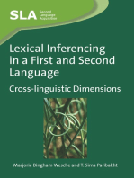 Lexical Inferencing in a First and Second Language: Cross-linguistic Dimensions