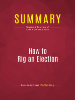 Summary: How to Rig an Election: Review and Analysis of Allen Raymond's Book