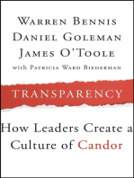 Transparency: How Leaders Create a Culture of Candor