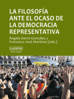 La filosofía ante el ocaso de la democracia representativa: Pluralismo, consenso, autoritarismo