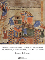 AElfric of Eynsham's Letter to Sigeweard: An Edition, Commentary, and Translation