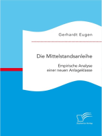 Die Mittelstandsanleihe: Empirische Analyse einer neuen Anlageklasse