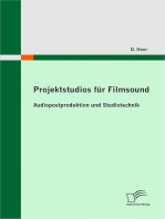 Projektstudios für Filmsound: Audiopostproduktion und Studiotechnik