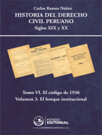 Historia del derecho civil peruano: Tomo VI. El Código de 1936. Volumen 3: El bosque institucional