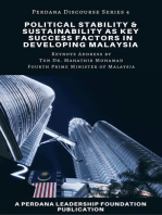 Political Stability and Sustainability as Key Success Factors in Developing Malaysia: Perdana Discourse Series, #4