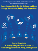 Second Asia–Pacific Dialogue on Clean Energy Governance, Policy, and Regulation: Special Roundtable to Develop a Regional Action Plan for Asia–Pacific Dialogue on Clean Energy Governance, Policy, and Regulation