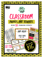 Aim High Classroom Awards and Rewards