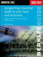 Songwriting: Essential Guide to Lyric Form and Structure: Tools and Techniques for Writing Better Lyrics