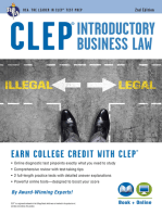 CLEP® Introductory Business Law Book + Online, 2nd Ed.