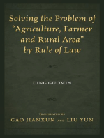 Solving the Problem of "Agriculture, Farmer, and Rural Area" by Rule of Law