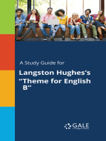 A Study Guide for Langston Hughes's "Theme for English B"