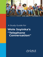 A Study Guide for Wole Soyinka's "Telephone Conversation"