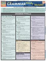 Common Grammar Pitfalls & Mistakes: QuickStudy Laminated Reference Guide