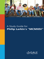 "A Study Guide for Philip Larkin's ""MCMXIV"""