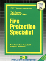 Fire Protection Specialist: Passbooks Study Guide