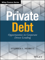 Private Debt: Opportunities in Corporate Direct Lending