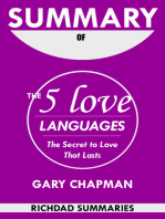 Summary Of The 5 Love Languages by Gary Chapman: The Secret to Love that Lasts