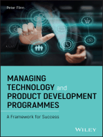 Managing Technology and Product Development Programmes: A Framework for Success