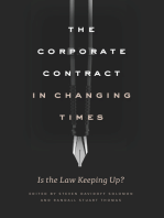 The Corporate Contract in Changing Times: Is the Law Keeping Up?