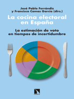 La cocina electoral en España: La estimación de voto en tiempos de incertidumbre