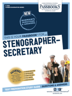 Stenographer-Secretary: Passbooks Study Guide