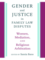 Gender and Justice in Family Law Disputes: Women, Mediation, and Religious Arbitration