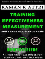 Training Effectiveness Measurement for Large Scale Programs: Demystified!