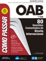 Como passar na OAB 1ª Fase: direito internacional: 80 questões comentadas