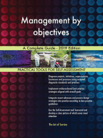 Management by objectives A Complete Guide - 2019 Edition