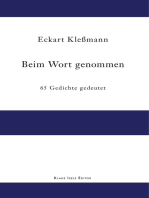 Beim Wort genommen: 65 Gedichte gedeutet