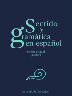 Sentido y gramática en español