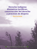 Derecho indígena: Dinámicas jurídicas, construcción del derecho y procesos de disputa