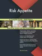 Risk Appetite A Complete Guide - 2020 Edition